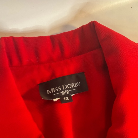 Miss Dorby Womens Red Jacket Tank top Black 5th East Short Pants 12 Set - Picture 11 of 11